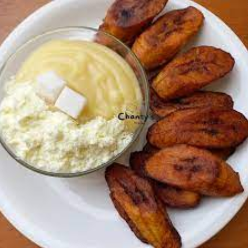 Fried Plantain With Quaker Oats